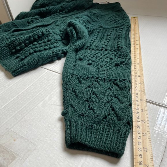 Cape Isle Knitters Vintage Evergreen Chunky Knit Popcorn Cardigan - Picture 10 of 10